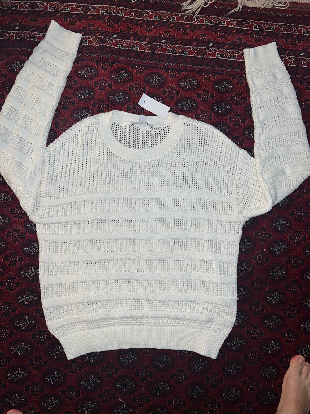 NWT women’s Ann Taylor Open-Knit crewneck sweater